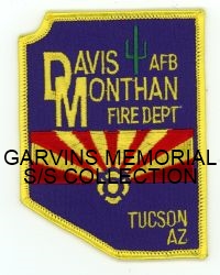 Z ARIZONA,DAVIS MONTHAN AIR FORCE BASE FIRE DEPARTMENT TUCSON 1